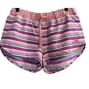 The North Face Shorts Womens Medium Pink Striped Utility Hiking Outdoor…